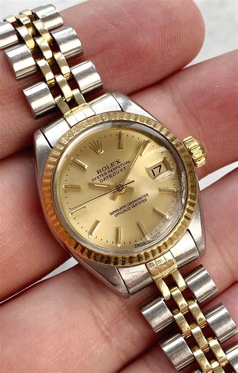 rolex lady datejust stahl gold